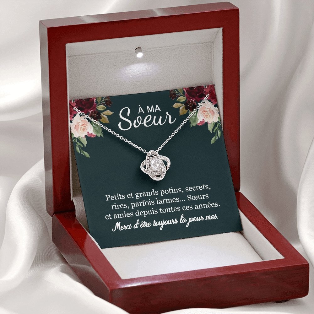 ONELOVE • Collier Sœurs Noeud d'Amour - Lehnaa