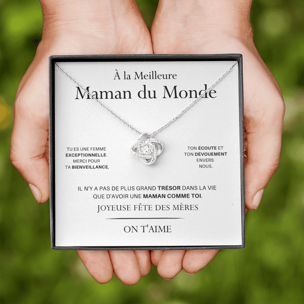 LOVYOUMOM • Collier de la fête des mères Noeud d'Amour - Lehnaa