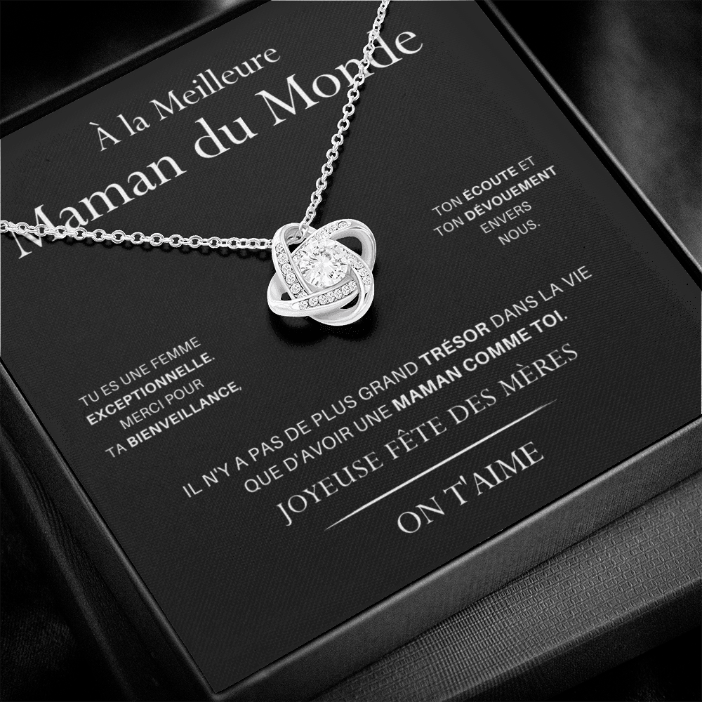 LOVYOUMOM • Collier de la fête des mères Noeud d'Amour - Lehnaa