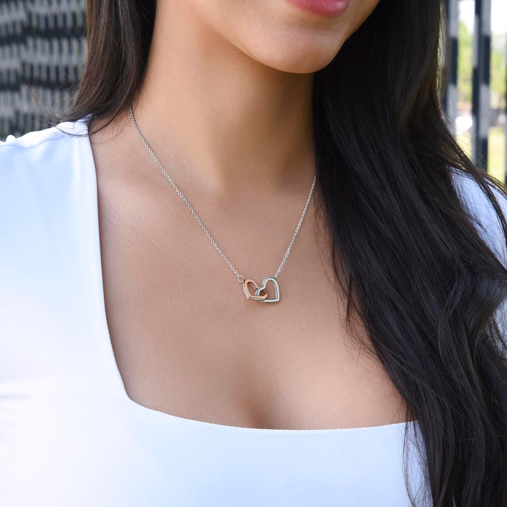 ONEMOM • Collier Déclaration Maman Double Cœur - Lehnaa