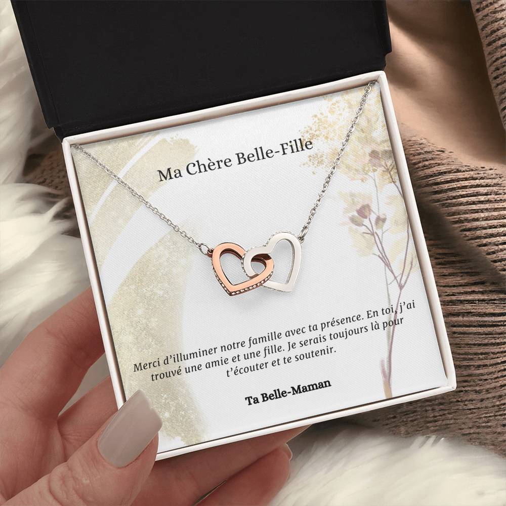 LOVA • Collier Belle-Fille Double Cœur