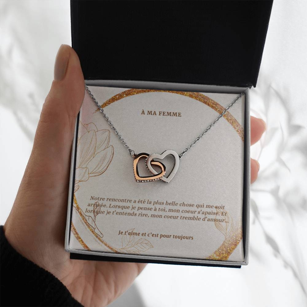 INFINITY  • Collier Déclaration d'amour Double Coeur
