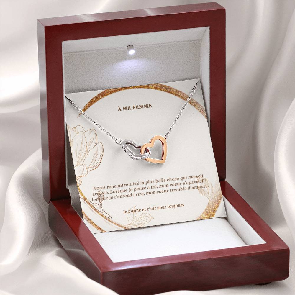 INFINITY  • Collier Déclaration d'amour Double Coeur