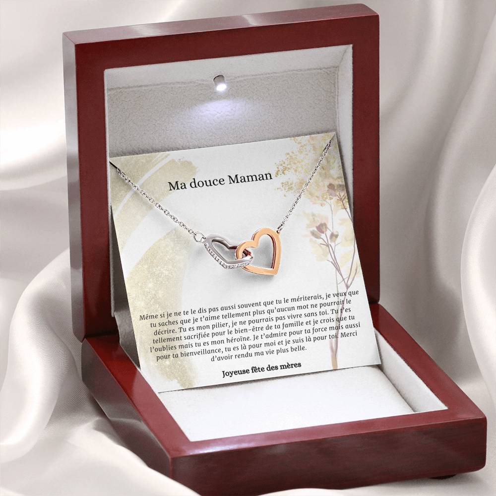 LOVEMAMA • Collier de la fête des mères Double Cœur