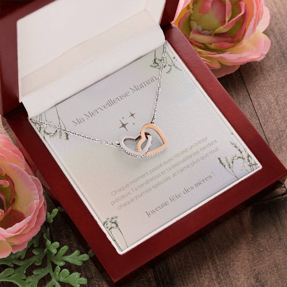 LOVEMAMA • Collier de la fête des mères Double Cœur