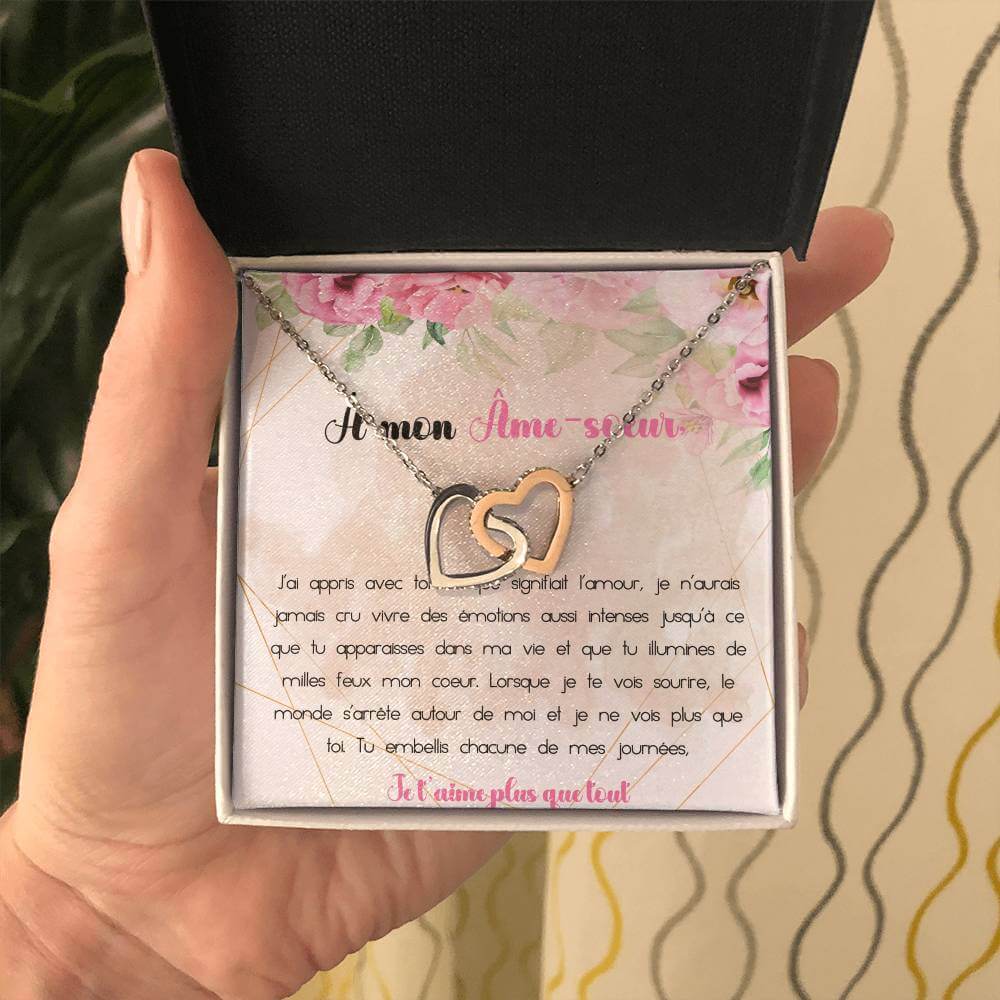 ÂME-SOEUR • Collier pour mon âme sœur Double Cœur