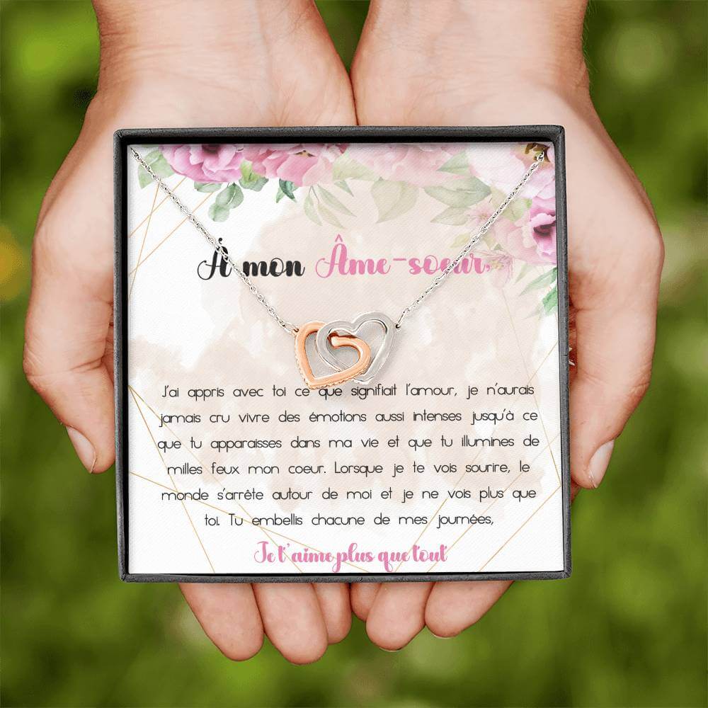 ÂME-SOEUR • Collier pour mon âme sœur Double Cœur