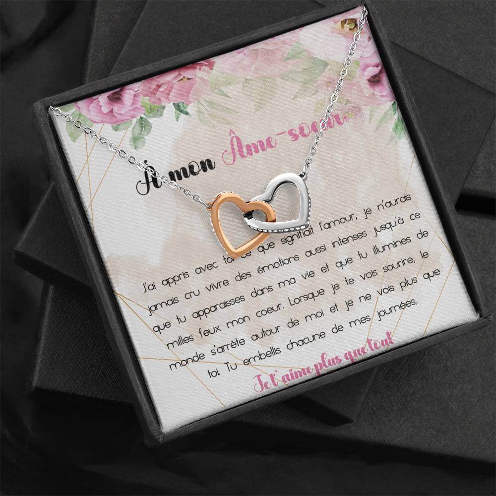 ÂME-SOEUR • Collier pour mon âme sœur Double Cœur