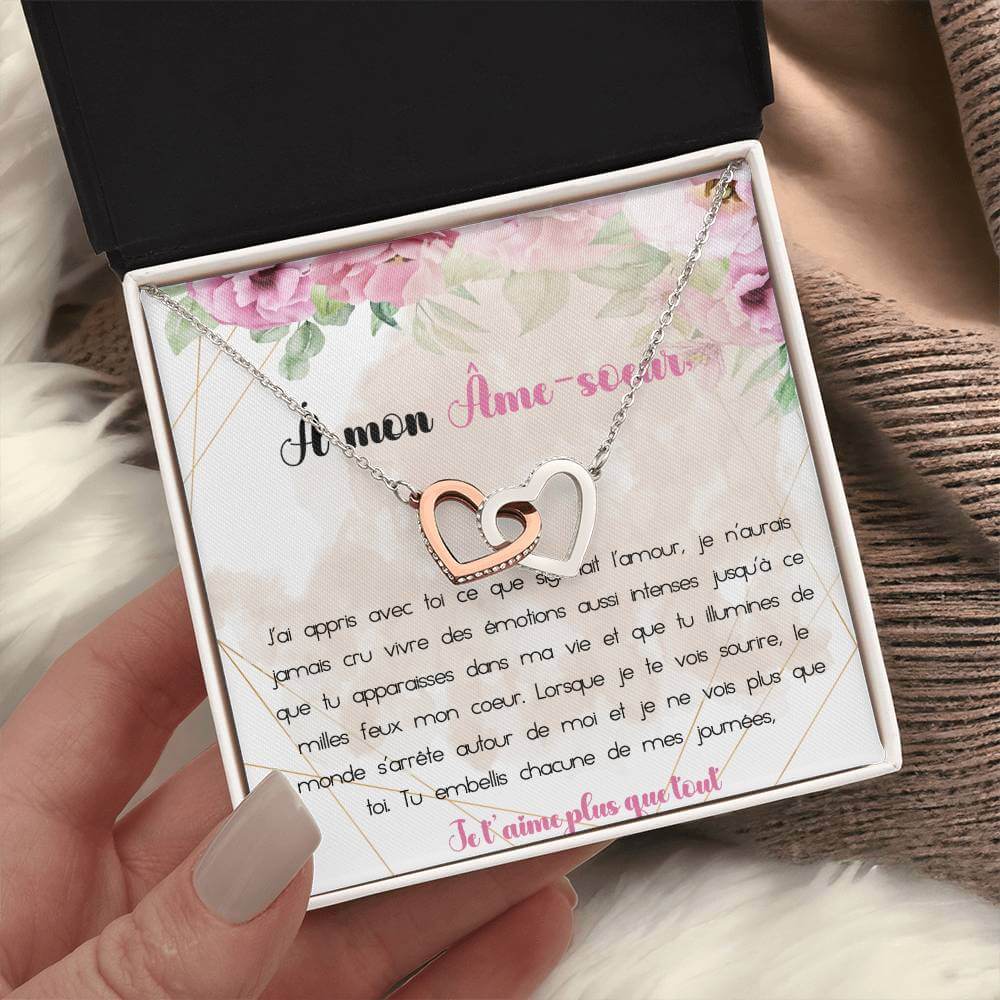 ÂME-SOEUR • Collier pour mon âme sœur Double Cœur