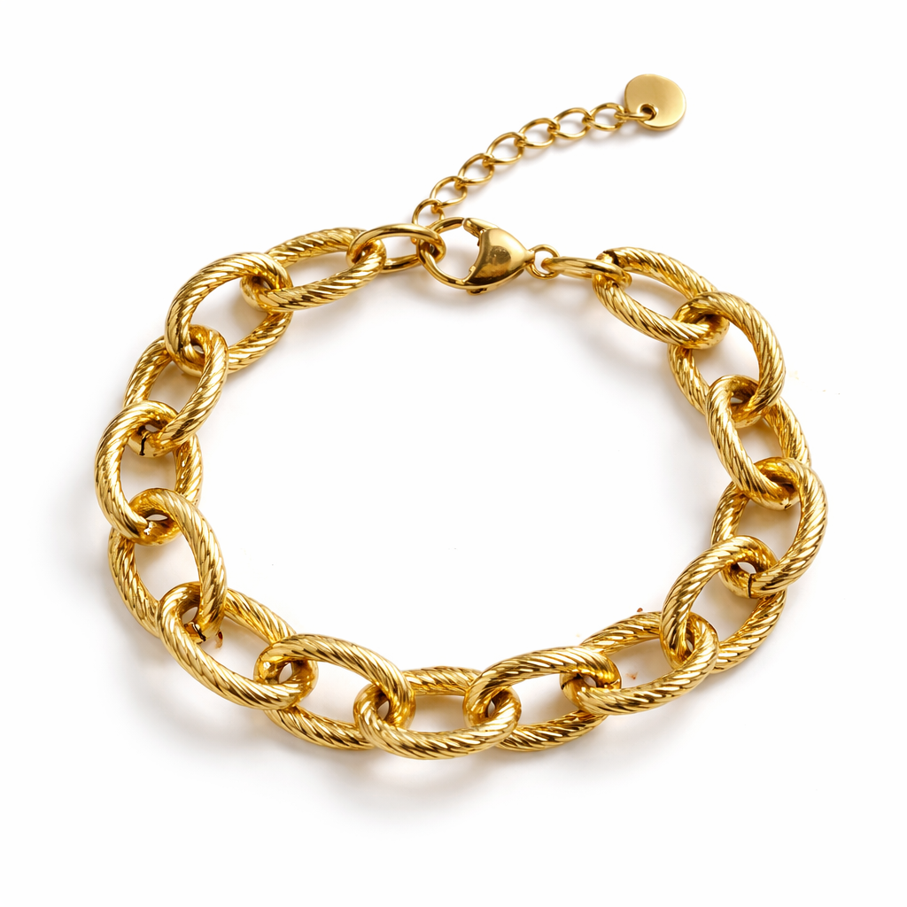 Bracelet Ava • Chaîne Texturée