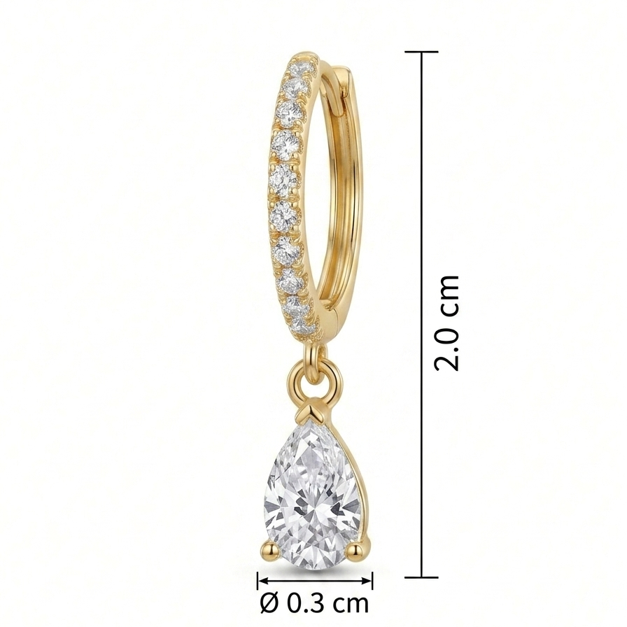 Boucles d'Oreilles Diana • Goutte d’Amour