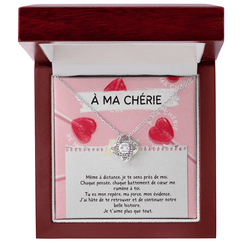 LONGAMOUR • Collier Déclaration d'amour Noeud d'Amour
