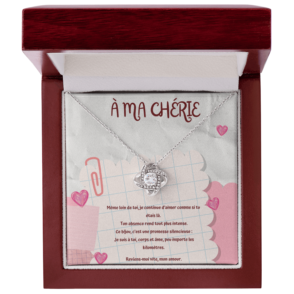 LONGAMOUR • Collier Déclaration d'amour Noeud d'Amour
