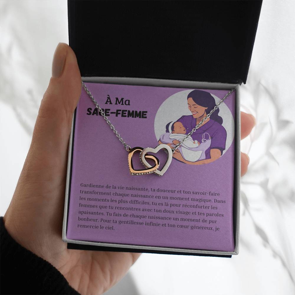 MIDWIVE • Collier Sage-femme Double Cœur