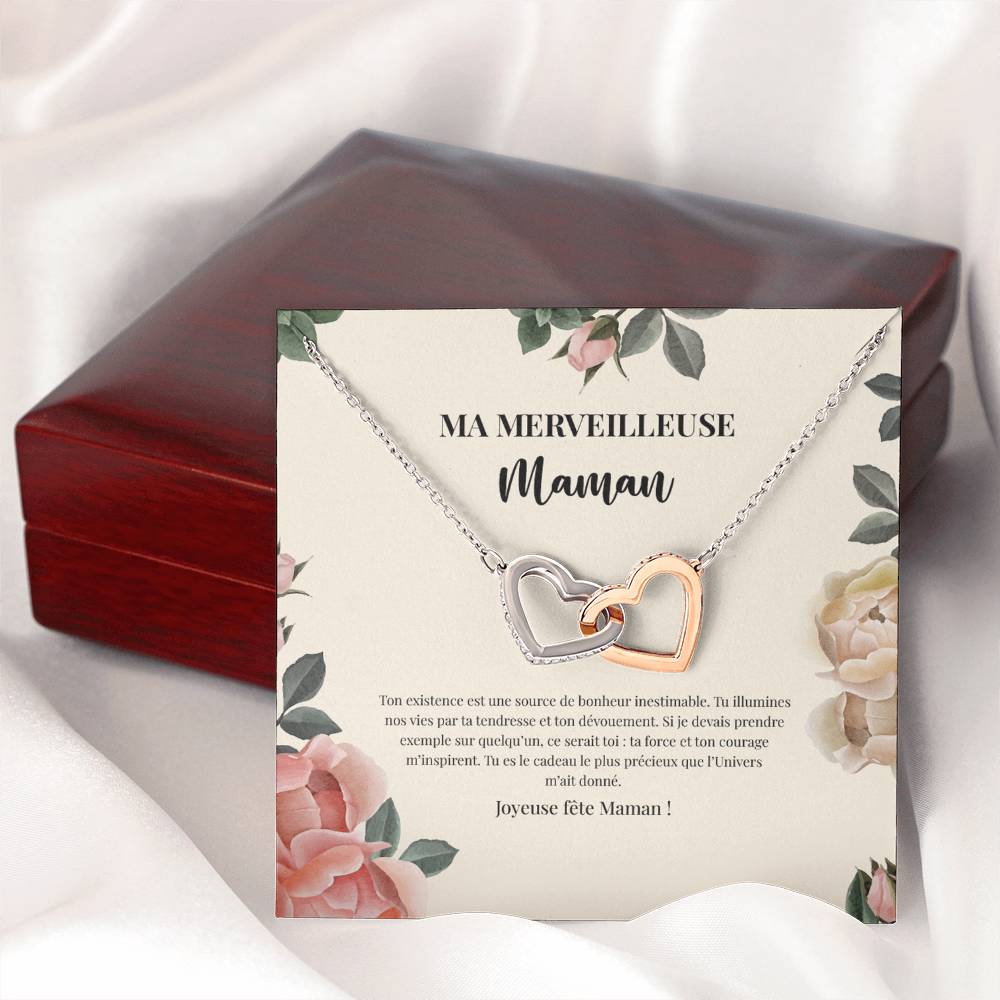 LOVEMAMA • Collier de la fête des mères Double Cœur