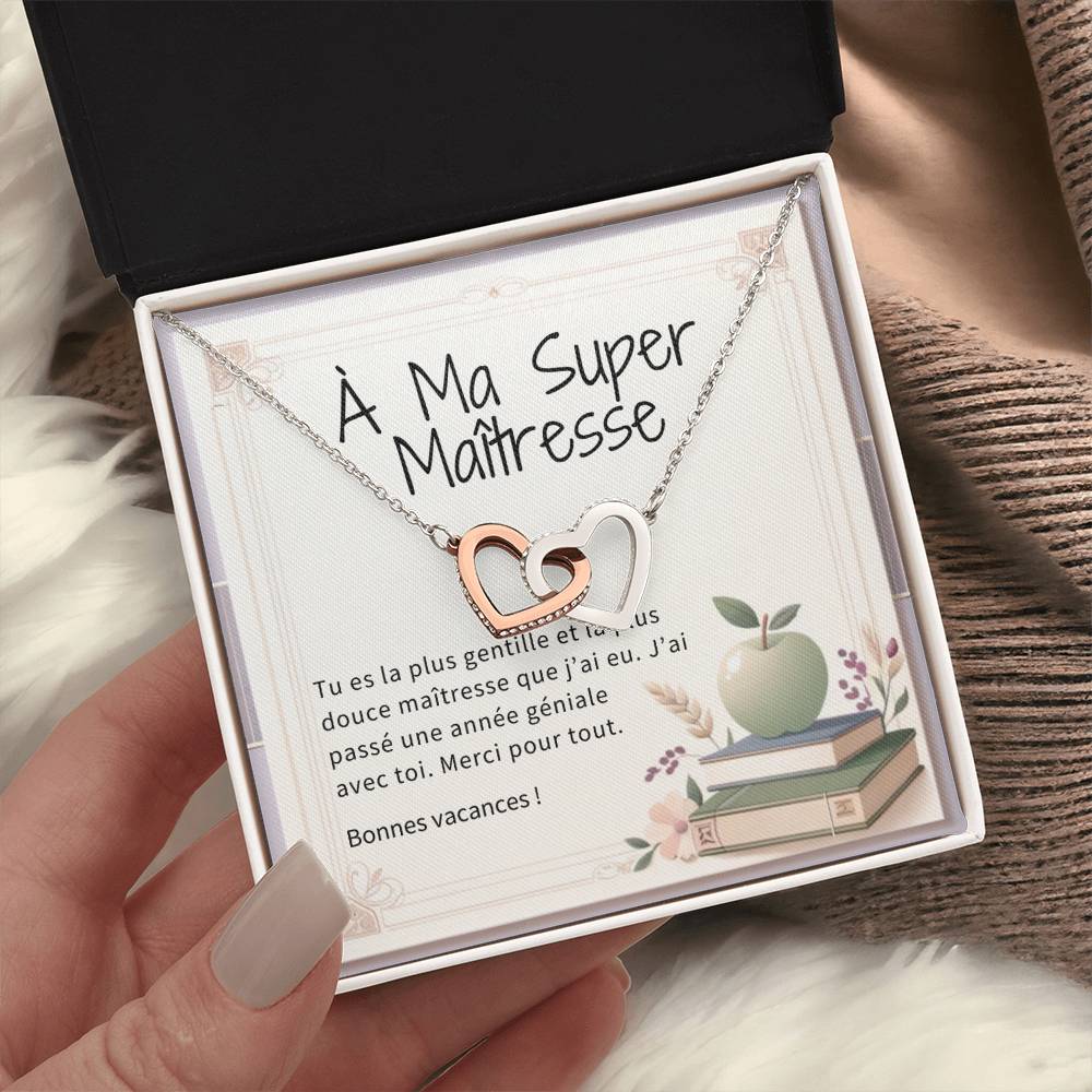 MAITRESSE • Collier Pour Ma Maîtresse Double Coeur