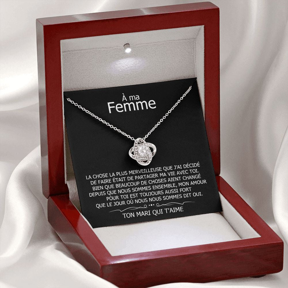 ETERNITY • Collier Déclaration d'amour Noeud d'Amour - Lehnaa