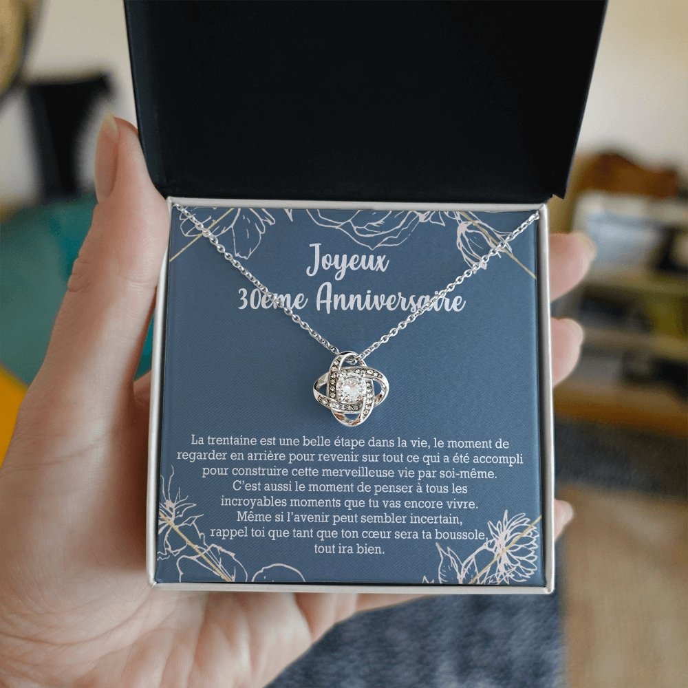 ANNIMERVEILLE • Collier 30ème Anniversaire Noeud d'Amour - Lehnaa