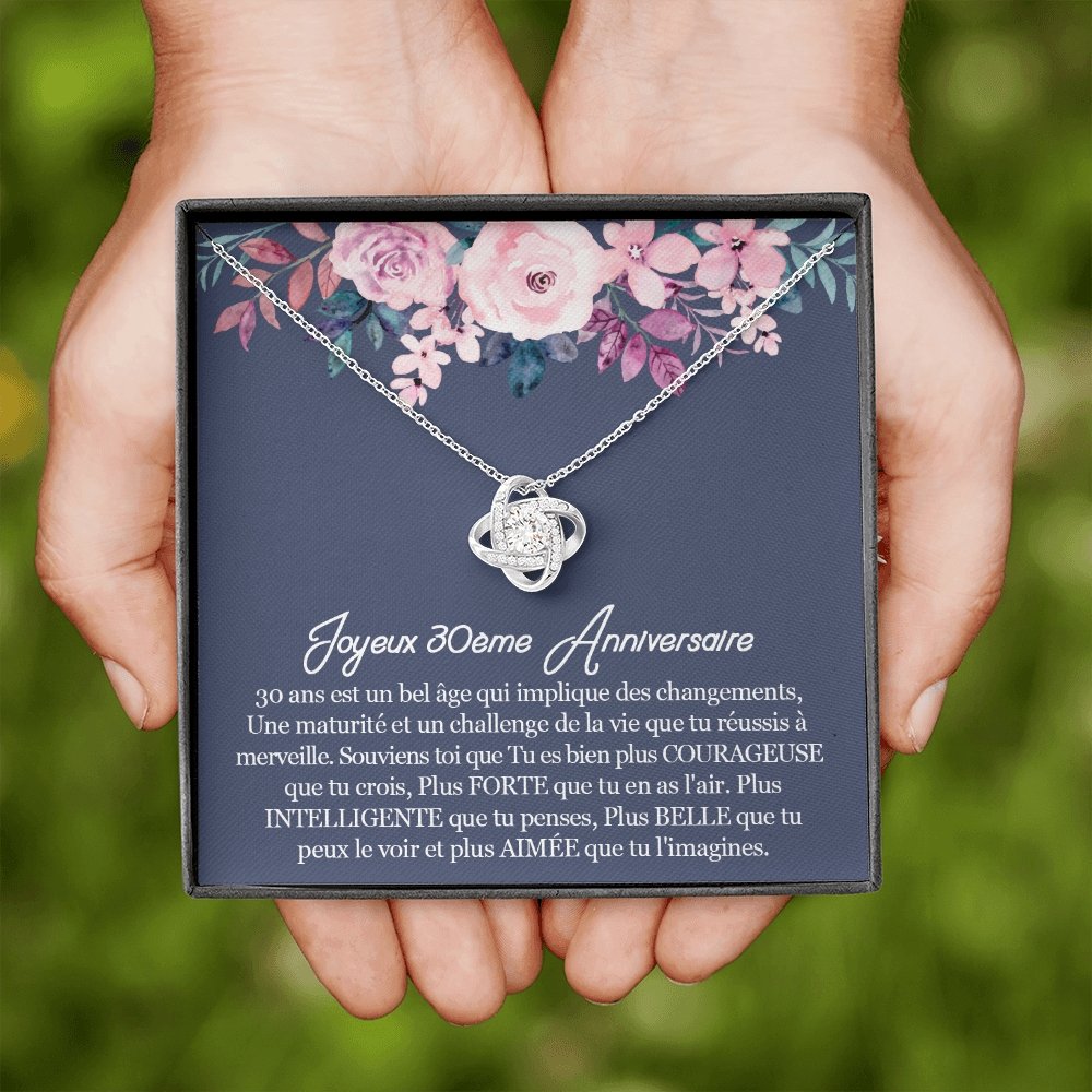 ANNIMERVEILLE • Collier 30ème Anniversaire Noeud d'Amour - Lehnaa