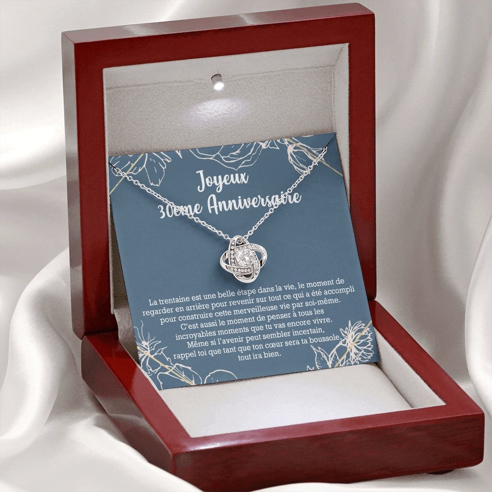 ANNIMERVEILLE • Collier 30ème Anniversaire Noeud d'Amour - Lehnaa