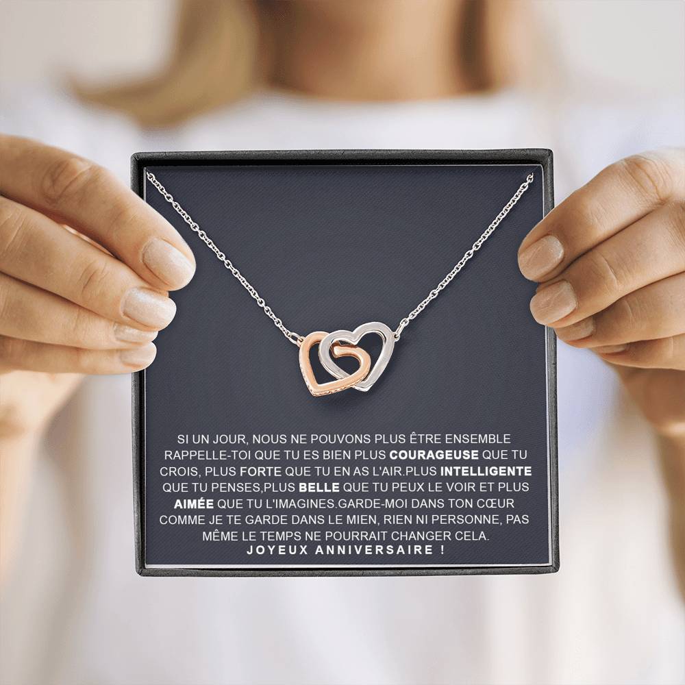 ANNIMERVEILLE • COLLIER ANNIVERSAIRE FILLE Double Cœur - Lehnaa