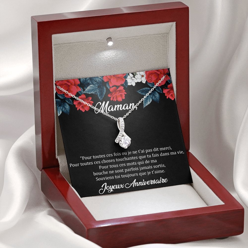 ANNIMERVEILLE • COLLIER ANNIVERSAIRE MAMAN • MEILLEURE MAMAN DU MONDE Elixir - Lehnaa