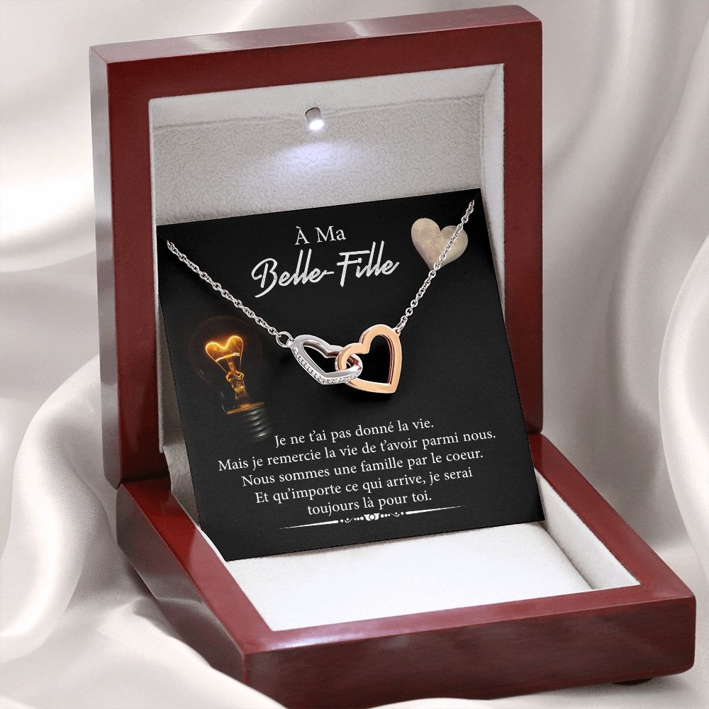 BELLA • Collier Belle-Fille Double Cœur - Lehnaa