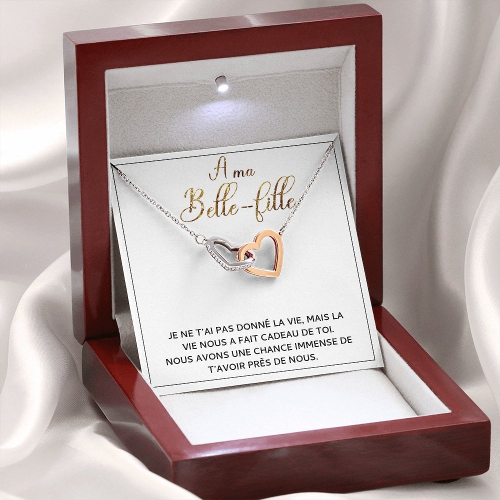 BELLA • Collier Belle-Fille Double Cœur - Lehnaa