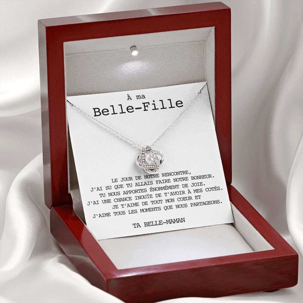 BELLA • Collier Belle-Fille Noeud d'Amour - Lehnaa