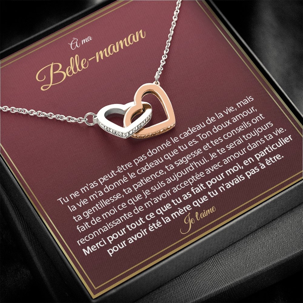 BELMOM • COLLIER BELLE-MÈRE Double Cœur - Lehnaa