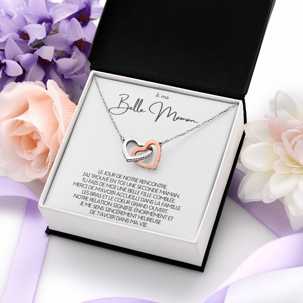 BELMOM • COLLIER BELLE-MÈRE Double Cœur - Lehnaa