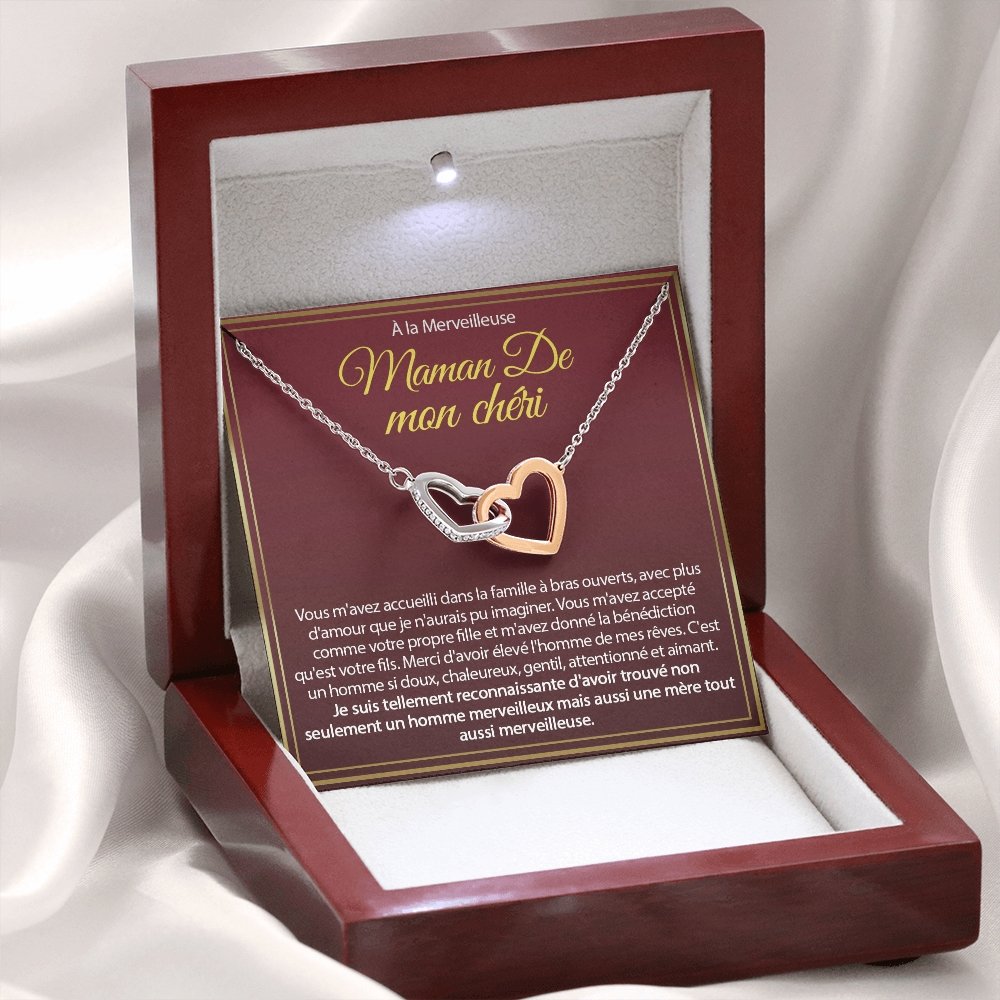 BELMOM • COLLIER BELLE-MÈRE Double Cœur - Lehnaa