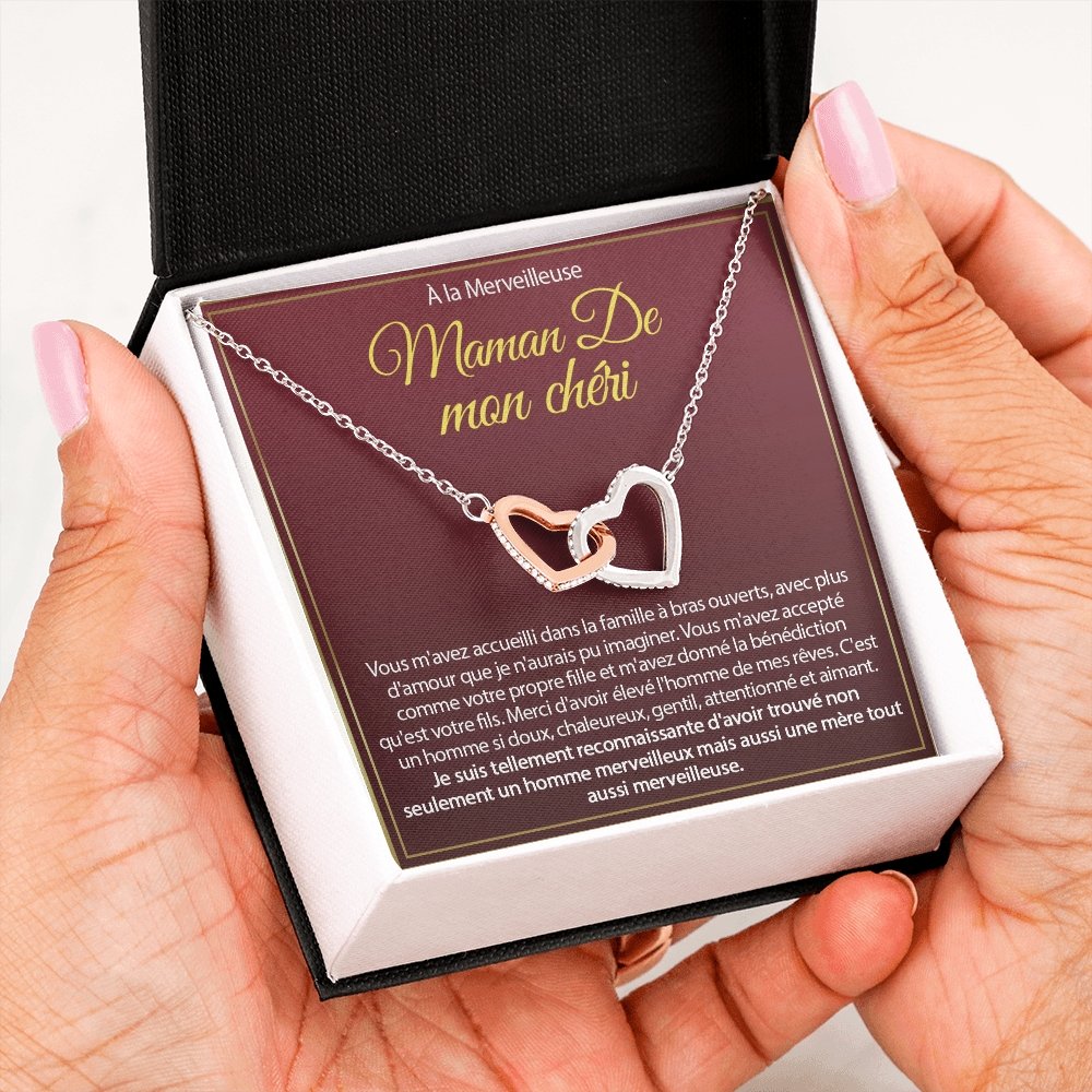 BELMOM • COLLIER BELLE-MÈRE Double Cœur - Lehnaa