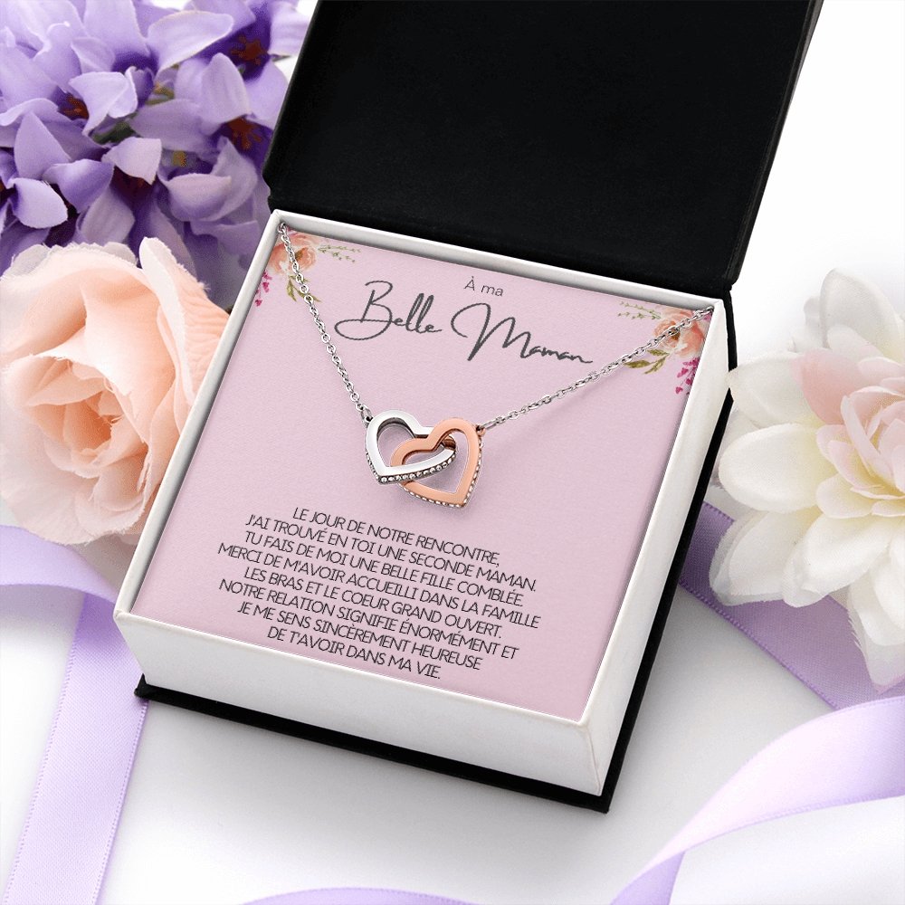 BELMOM • COLLIER BELLE-MÈRE Double Cœur - Lehnaa