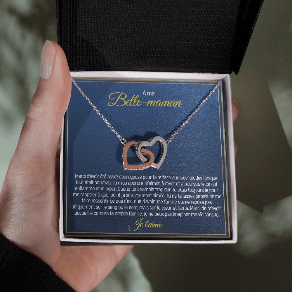 BELMOM • COLLIER BELLE-MÈRE Double Cœur - Lehnaa