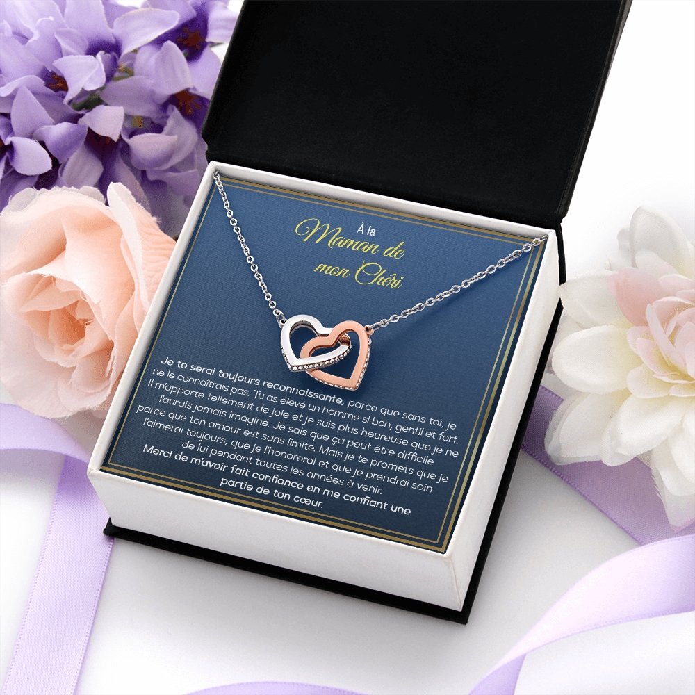 BELMOM • COLLIER BELLE-MÈRE Double Cœur - Lehnaa