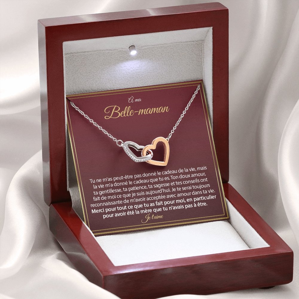 BELMOM • COLLIER BELLE-MÈRE Double Cœur - Lehnaa