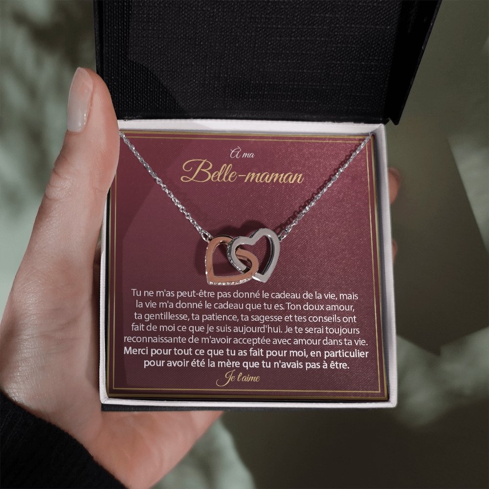BELMOM • COLLIER BELLE-MÈRE Double Cœur - Lehnaa