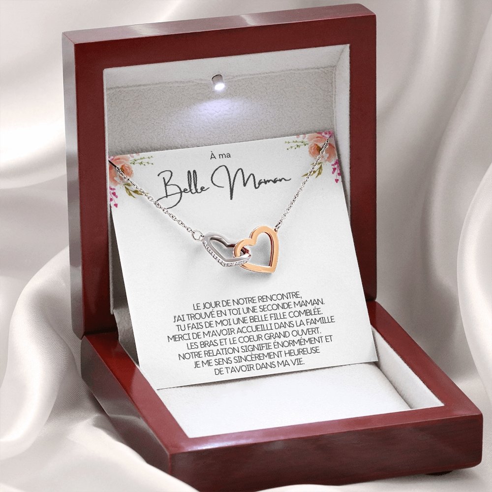 BELMOM • COLLIER BELLE-MÈRE Double Cœur - Lehnaa