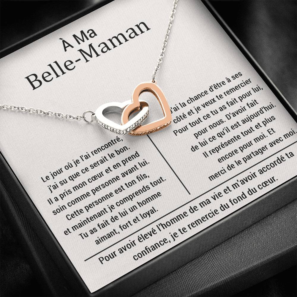 BELMOM • COLLIER BELLE-MÈRE Double Cœur - Lehnaa