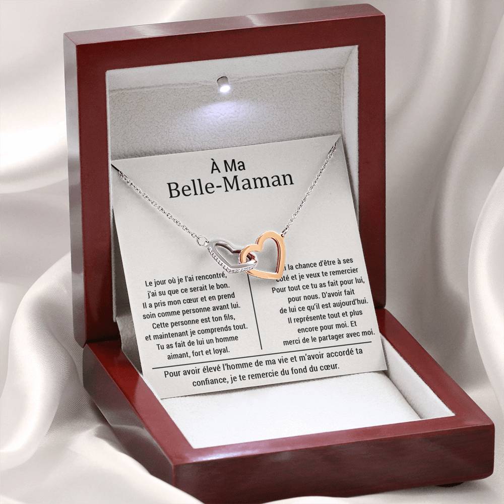 BELMOM • COLLIER BELLE-MÈRE Double Cœur - Lehnaa