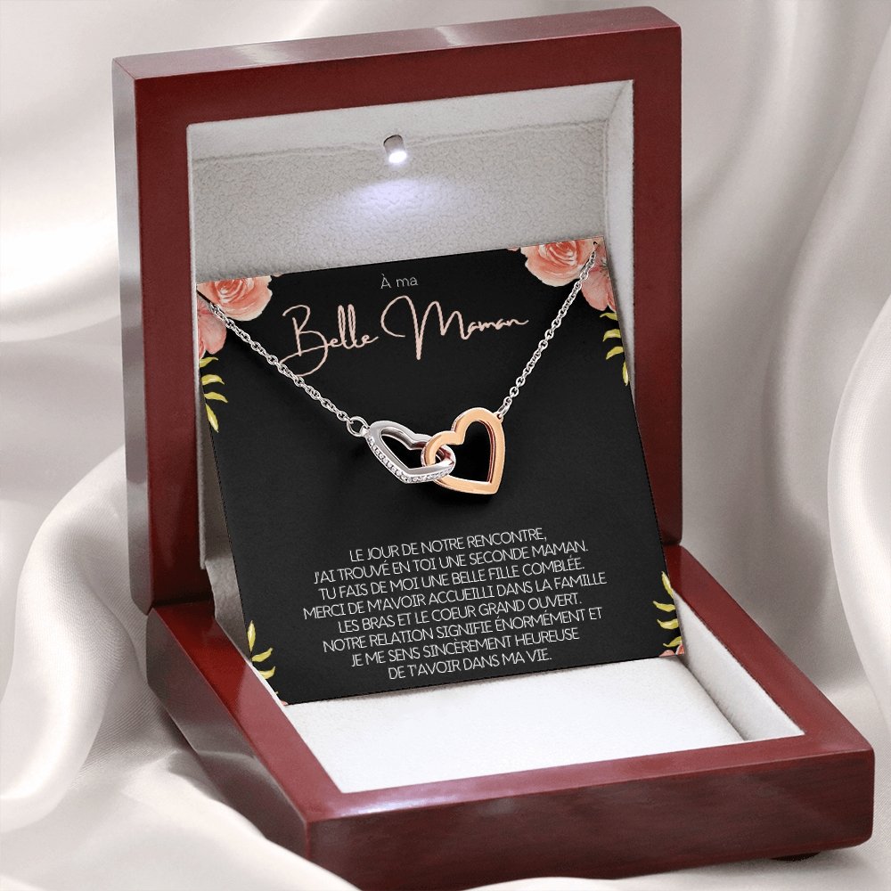 BELMOM • COLLIER BELLE-MÈRE Double Cœur - Lehnaa