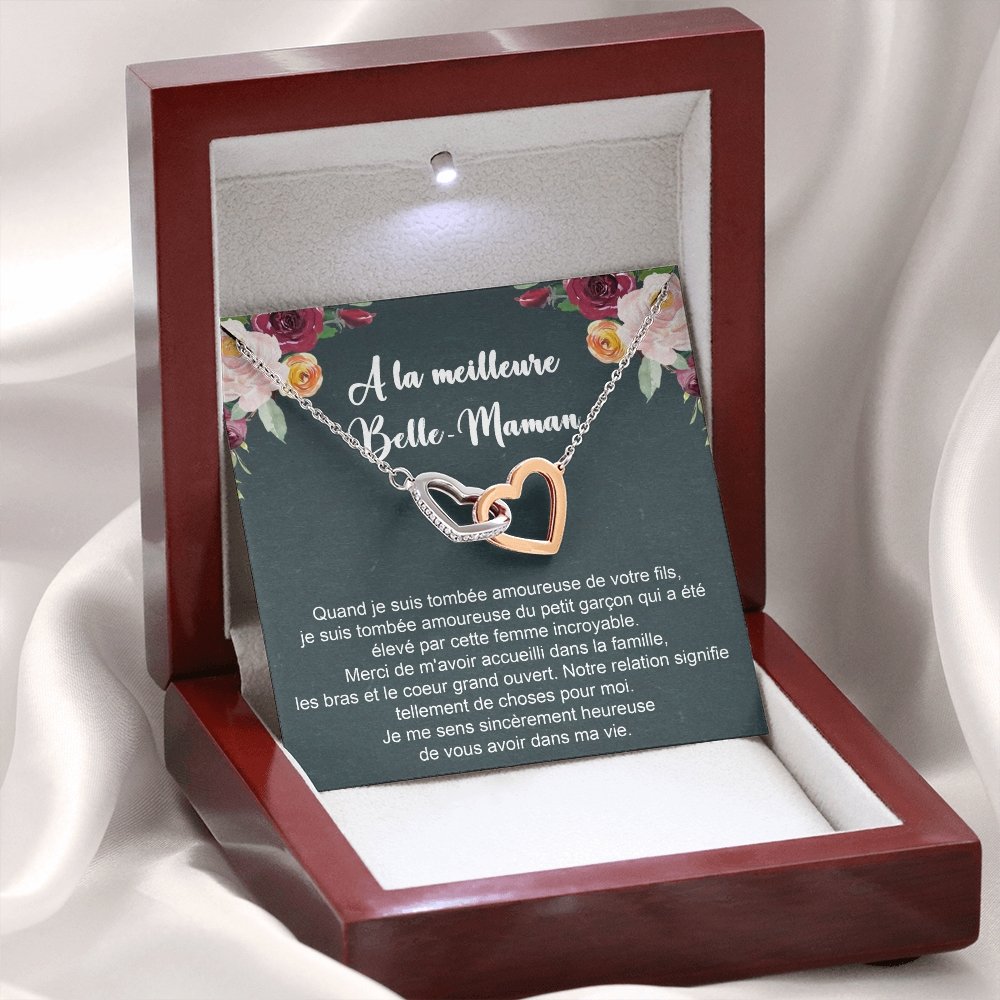 BELMOM • COLLIER BELLE-MÈRE Double Cœur - Lehnaa