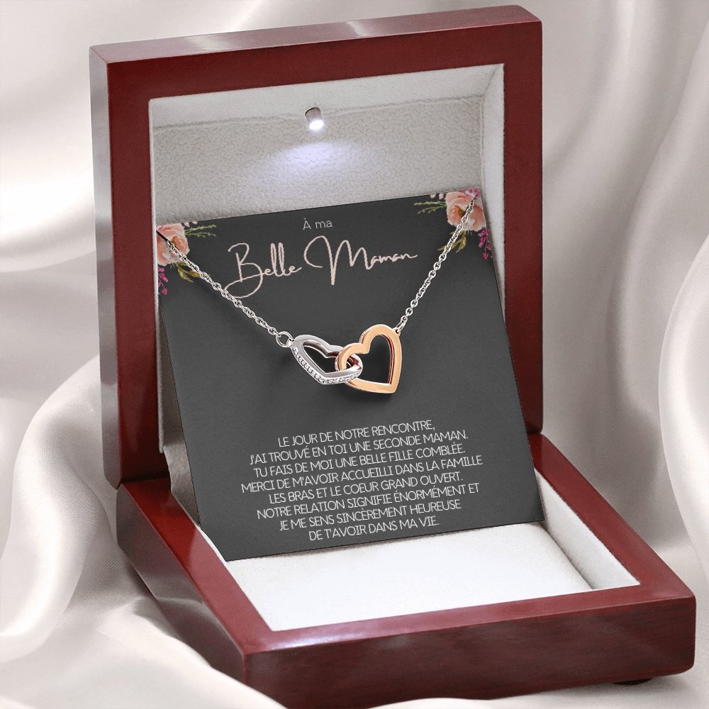BELMOM • COLLIER BELLE-MÈRE Double Cœur - Lehnaa