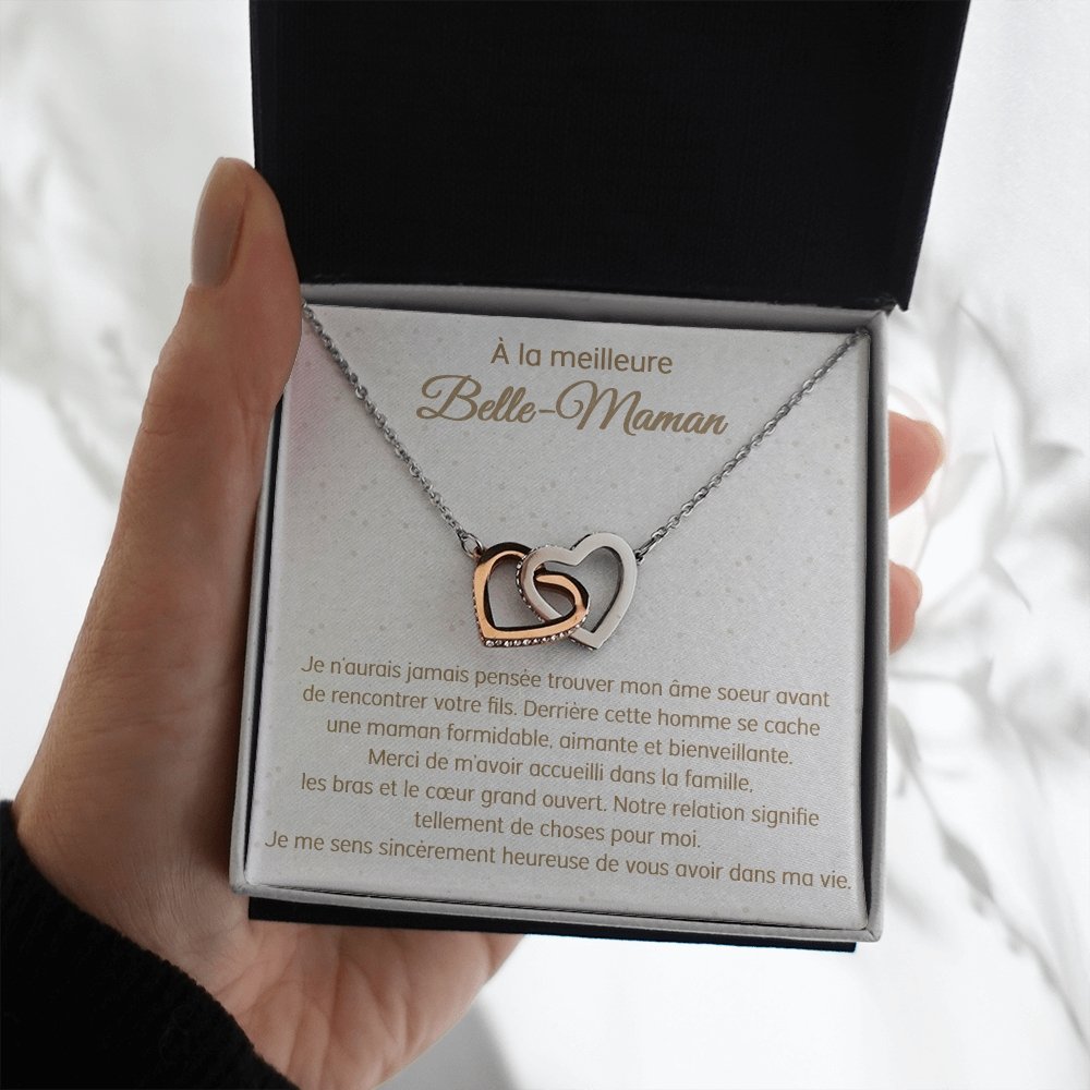 BELMOM • COLLIER BELLE-MÈRE VERSION FEMME Double Cœur - Lehnaa