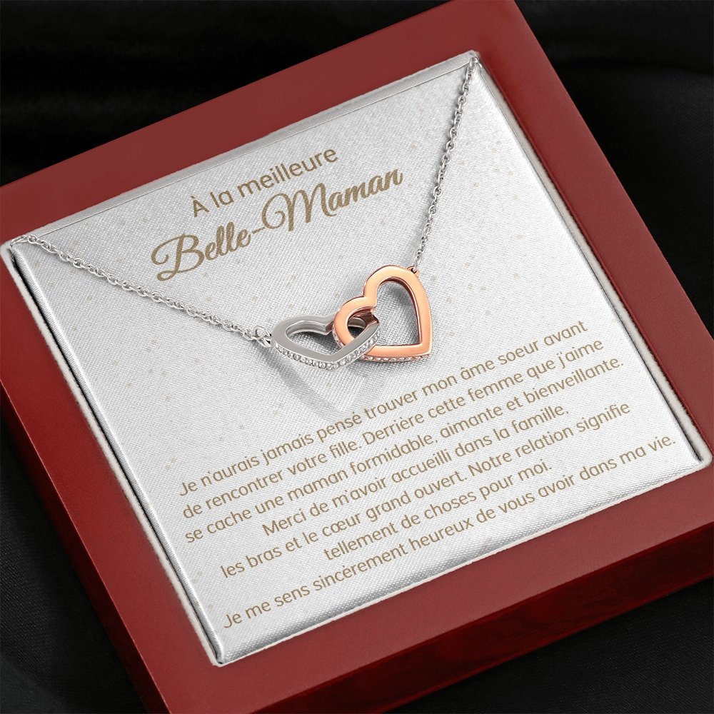BELMOM • COLLIER BELLE-MÈRE VERSION HOMME Double Cœur - Lehnaa
