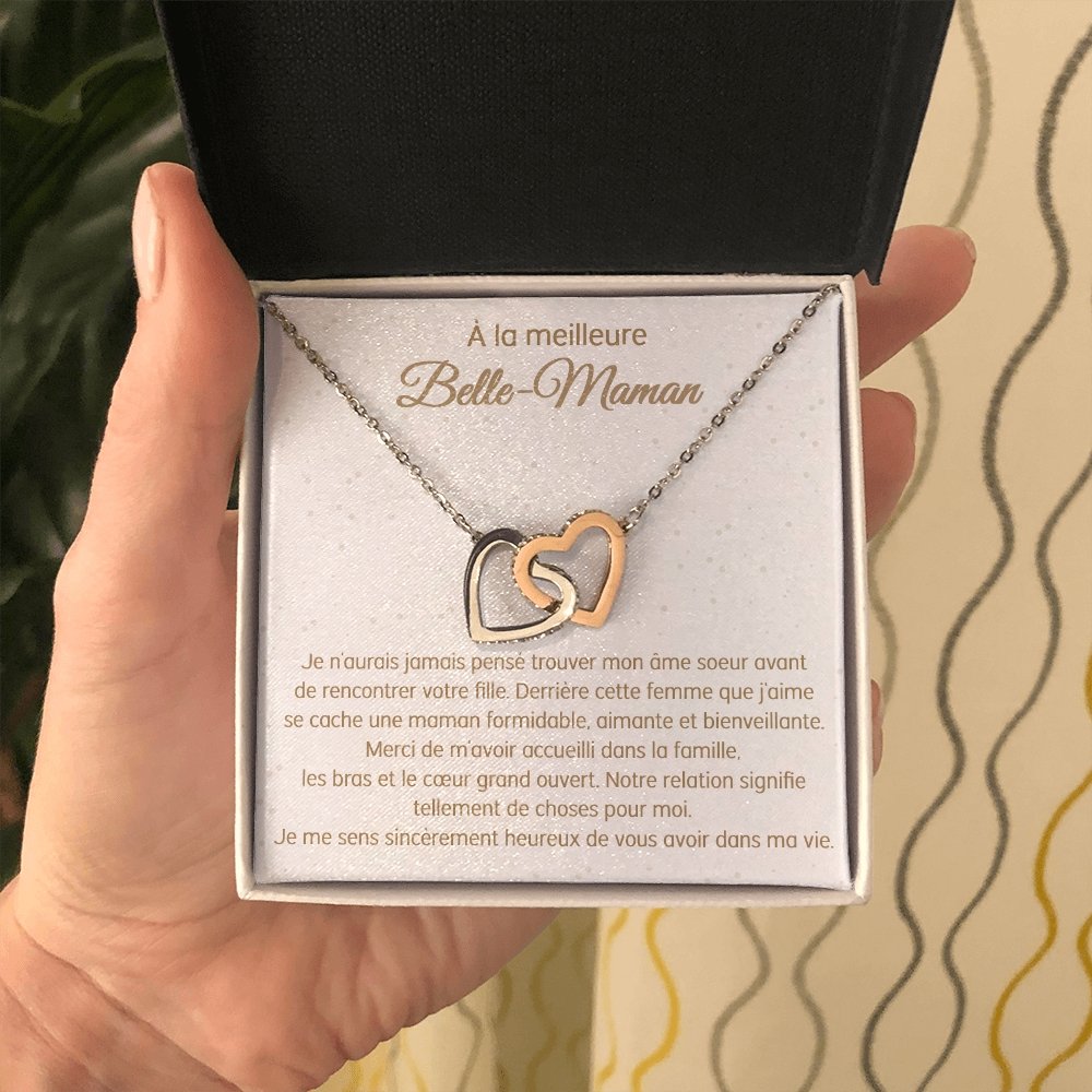 BELMOM • COLLIER BELLE-MÈRE VERSION HOMME Double Cœur - Lehnaa