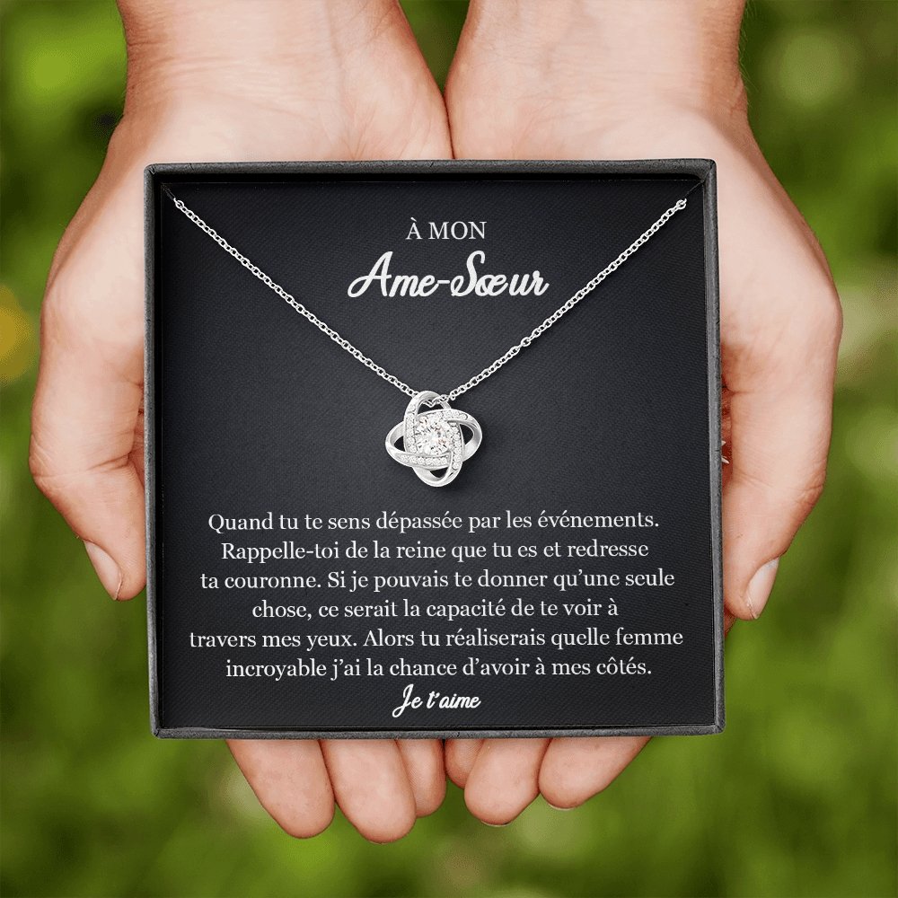 ETERNITY • Collier Ame SŒUR Noeud d'Amour - Lehnaa