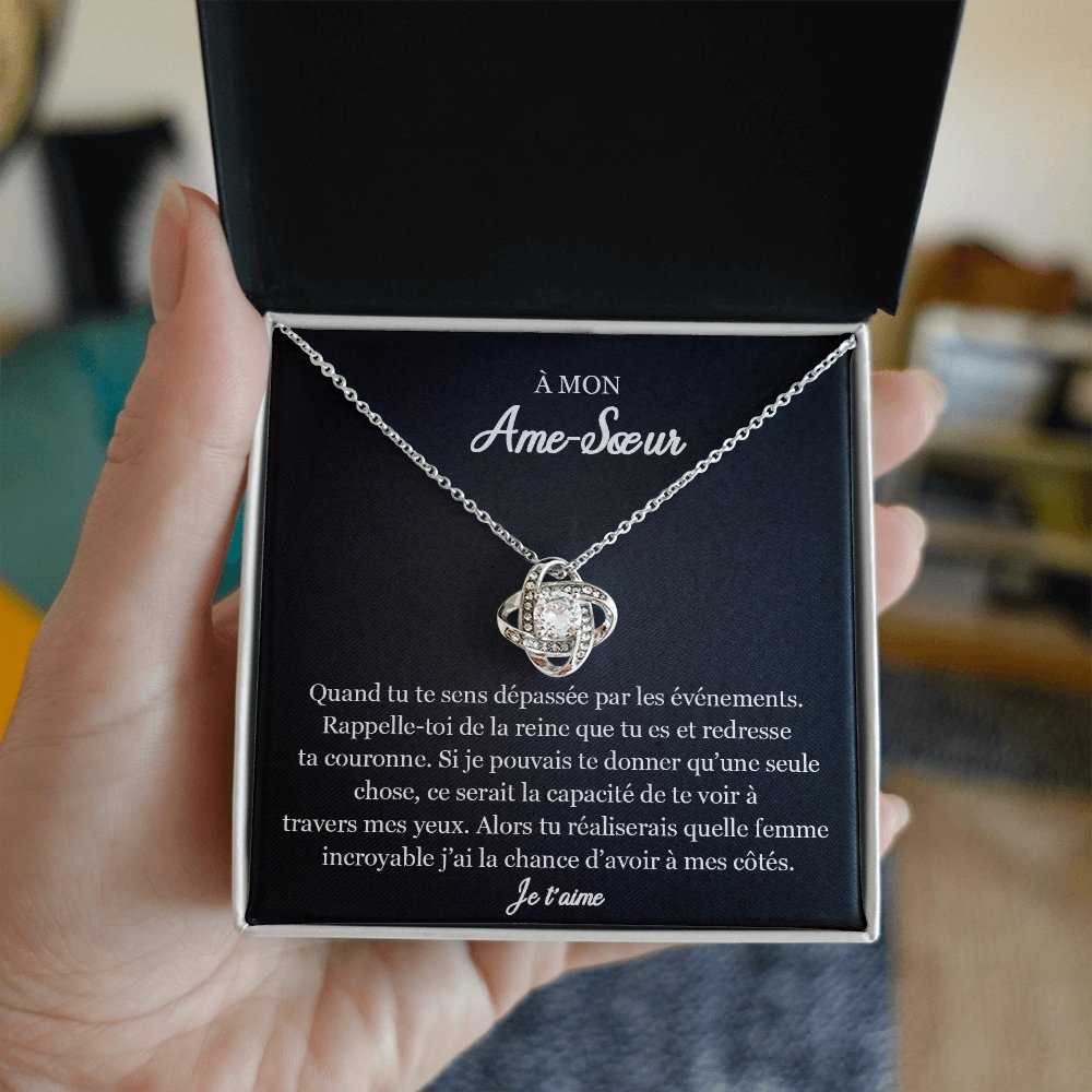 ETERNITY • Collier Ame SŒUR Noeud d'Amour - Lehnaa