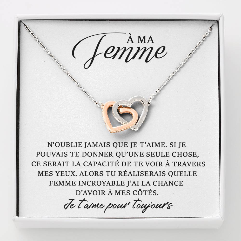 ETERNITY • Collier Déclaration d'amour Double Cœur - Lehnaa